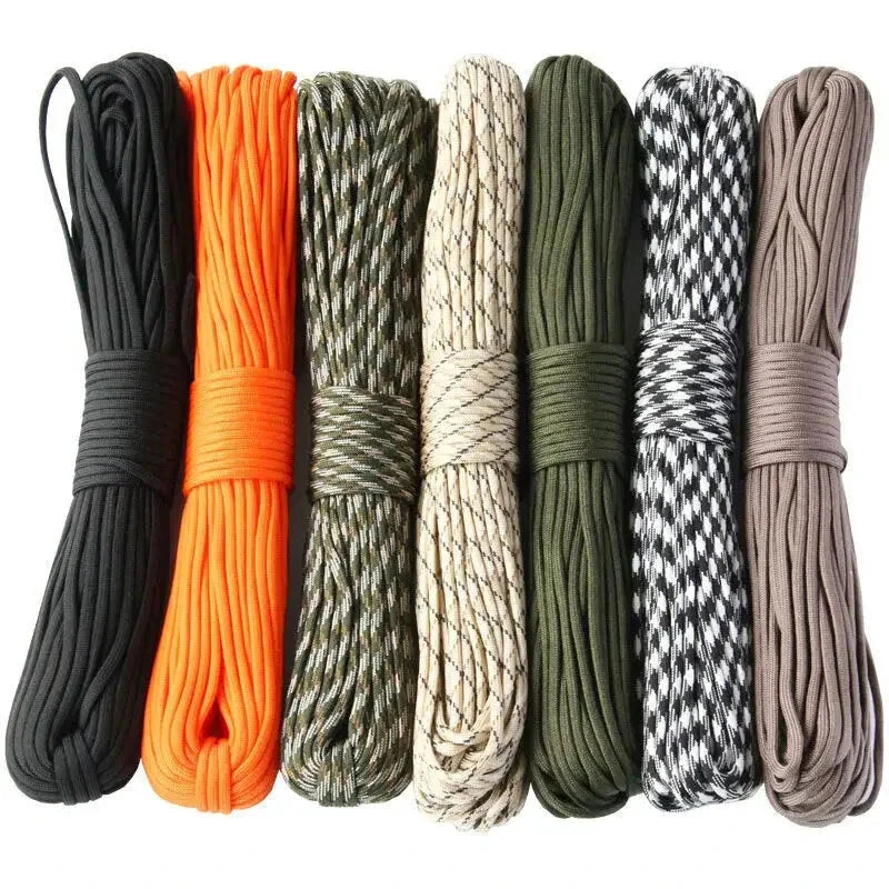 7-Cores 550 Paracord Rope 5 15 30 M Dia.4mm Cord For Outdoor Camping Survival Lanyard Parachute Hiking Tent Accessories Econic Blanks