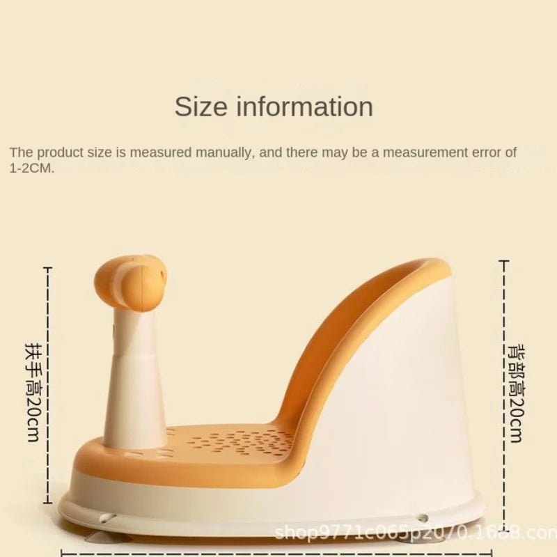 Children's Shower Seat Portable Shower Stand for Newborns and Young Children Children's Growth Accessories Purest Peak