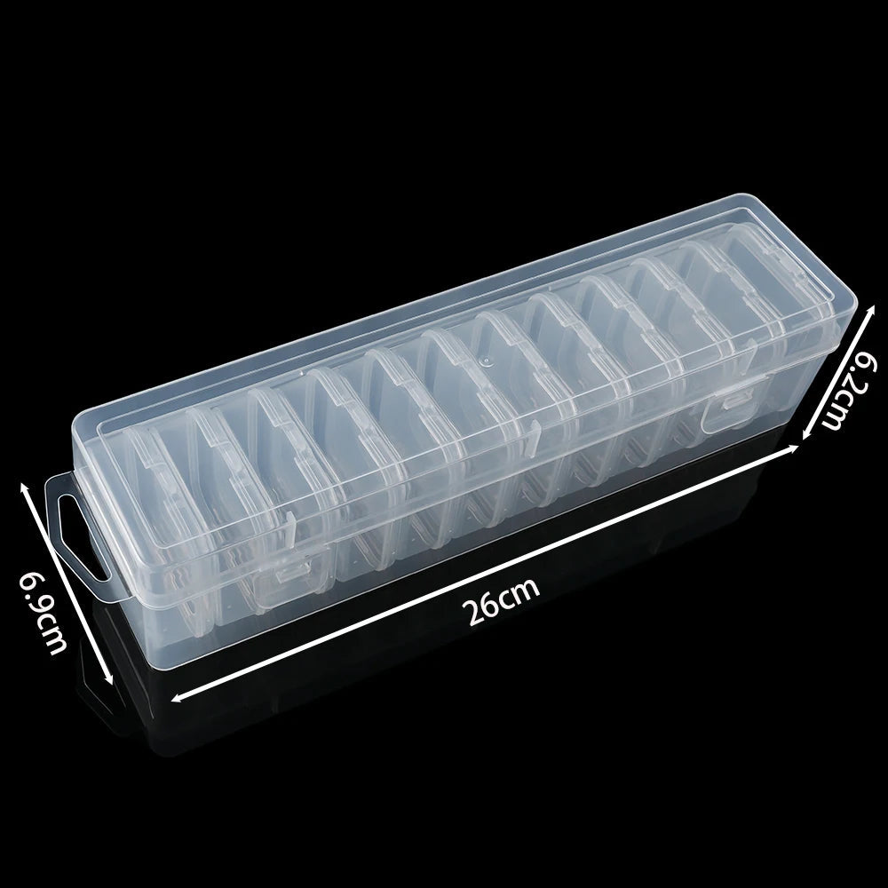Bead Organizer Box 12/24/30Pcs Small Clear Plastic Bead Storage Containers with Hinged Lid for Storage Crafts Jewelry Organizer Purest Peak