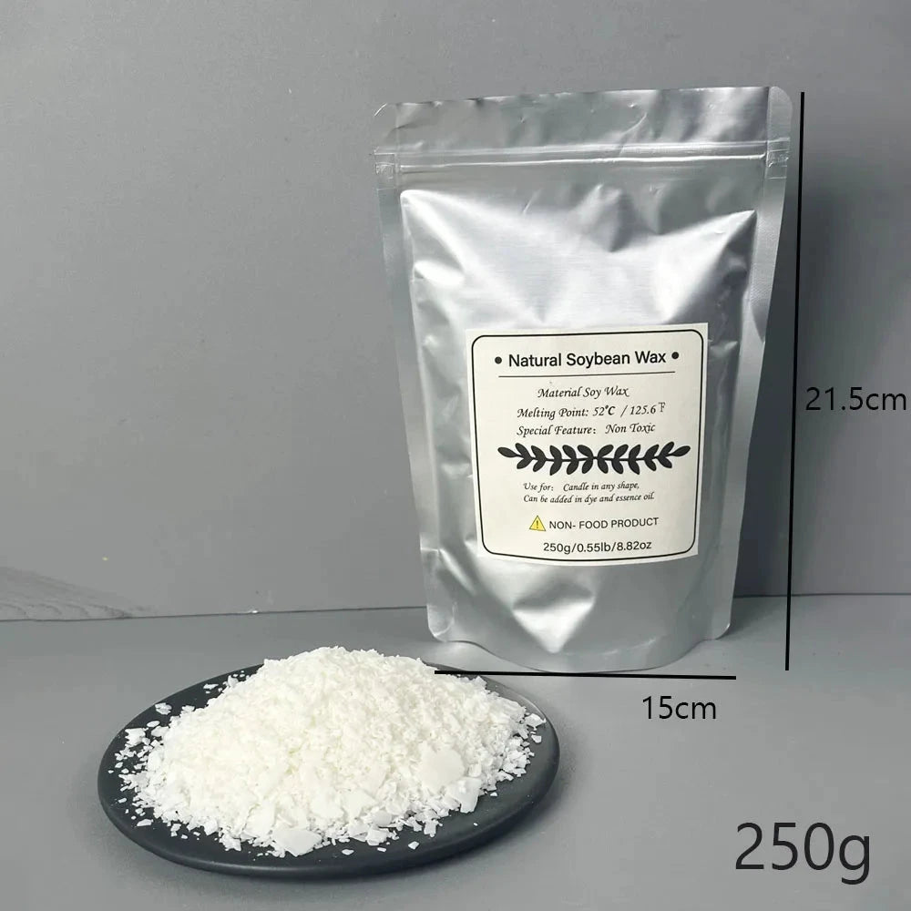 500g/1kg Pure Soy Wax Paraffin Material Pre-Soy Wax-Core Pigments Aromatherapy Pure Paraffin Wax DIY Handmade Candles Crafts Econic Blanks