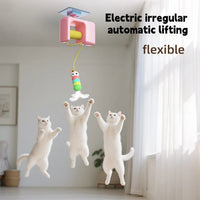 New Type Of Electric Cat Toy with 2 Ropes Smart Hanging Door Auto Swing Feather Toy A Self-entertainment And Cat-teasing Wonder Quick Pick Grocers