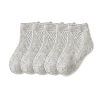 5 Pairs/Lot Children Socks Boy Girl Cotton Fashion Breathable Mesh Socks Spring Summer High Quality 1-12Years Kids Birthday Gift Quick Pick Grocers