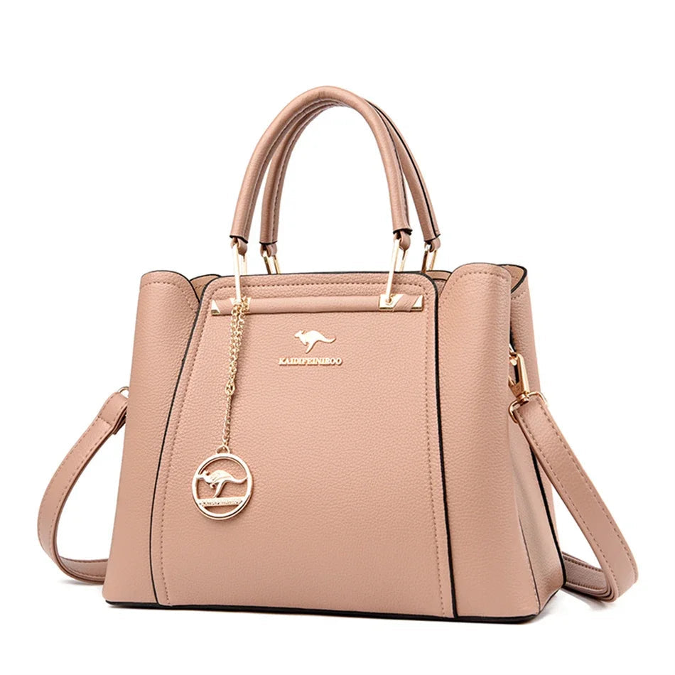 2024 Luxury Women Designer 3 Layers Shoulder Crossbody Sac Ladies Large Capacity Leather Handbags Shopper Brand Messenger Totes Quick Pick Grocers