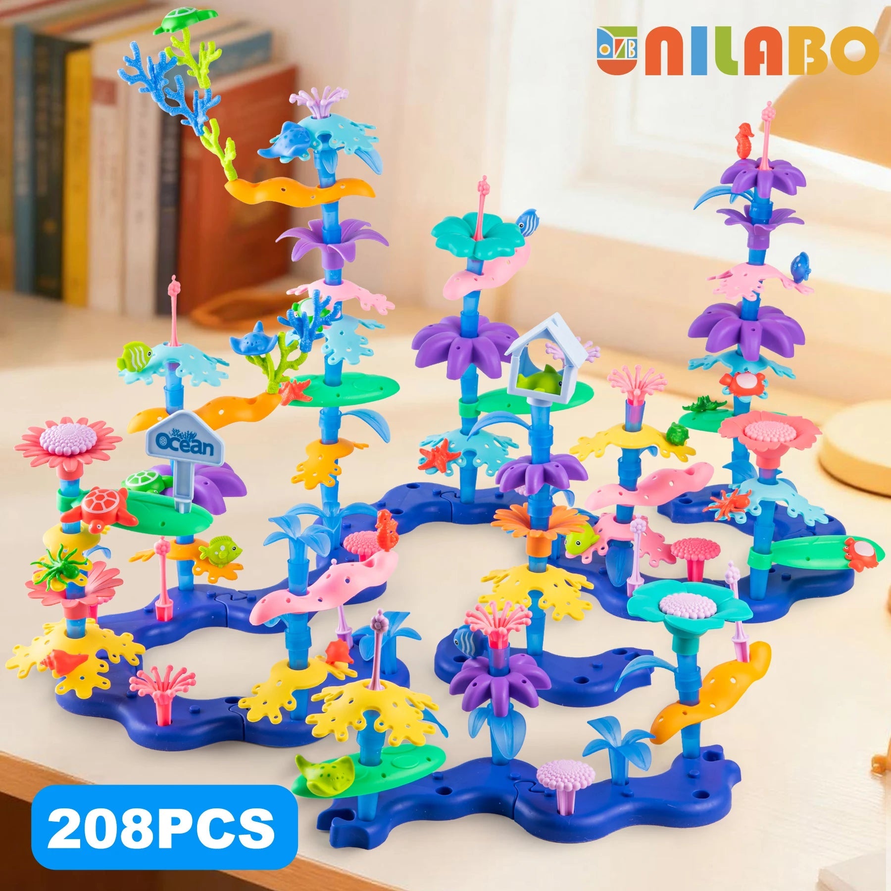 Grow Their Imagination with STEM Educational Flower Garden Building Toy - Perfect Gift for 3-7 Year Old Boys & Girls! Quick Pick Grocers