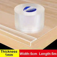 Table Edge Guard Tape Furniture Corner Bumper Self Adhesive Collision Proof Protective Strip Thickened Transparent Soft Tape Quick Pick Grocers