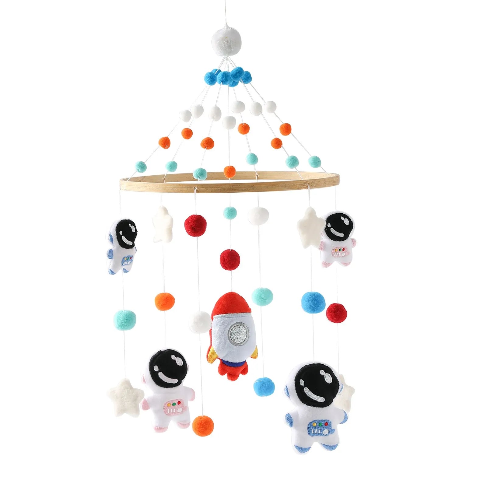 Mobile Wooden Bell Baby Toys 0-12 Months Rattle Toys Bed Newborn Crib mobile With Music Box Bed Bell Hanging Toys Crib Bracket Purest Peak