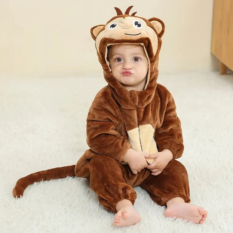 0 1 2 3 4 Years Kigurumi Pajamas for Toddler Baby Clothes Children Outfits Infant Dinosaur Unicorn Cat Robbit Cosplay Costumes Econic Blanks