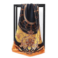 90*90cm Square Silk Scarves Women Hijab Shawls Fashion Print Kerchief Femme Head Scarf Foulard Bandana Beach Pareo Quick Pick Grocers
