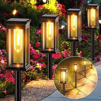 Waterproof LED Solar Lights for Garden Yard Driveway - Automatic Pathway Lighting Outdoor Landscape Lighting Auto On/Off at Dusk Quick Pick Grocers