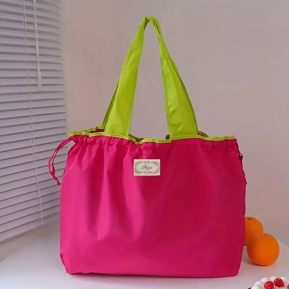 Ultra Lightweight & Compact Grocery Bag - Fold into Pocket, Eco-Friendly Shopping Tote with Zipper Quick Pick Grocers