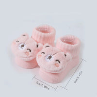 Cute Cartoon Doll Newborn Socks Spring New Baby Soft Solid Prewalker Knitted Sock For Girls Boys Infant Knitting Floor Socks Quick Pick Grocers