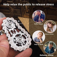 Metal Fidget Spinner Office Desk Toy Stress Relief Gears Hand Spinner for Adults desk decoration home decor Relieve stress relax Quick Pick Grocers