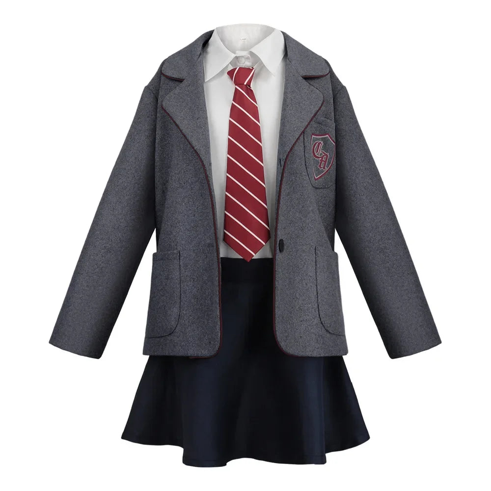 Movie Matilda Cosplay Costume School Uniform Coat Skirt Tie Roald Dahls Matilda the Musical Costume Suit Kids For Girls Women Quick Pick Grocers