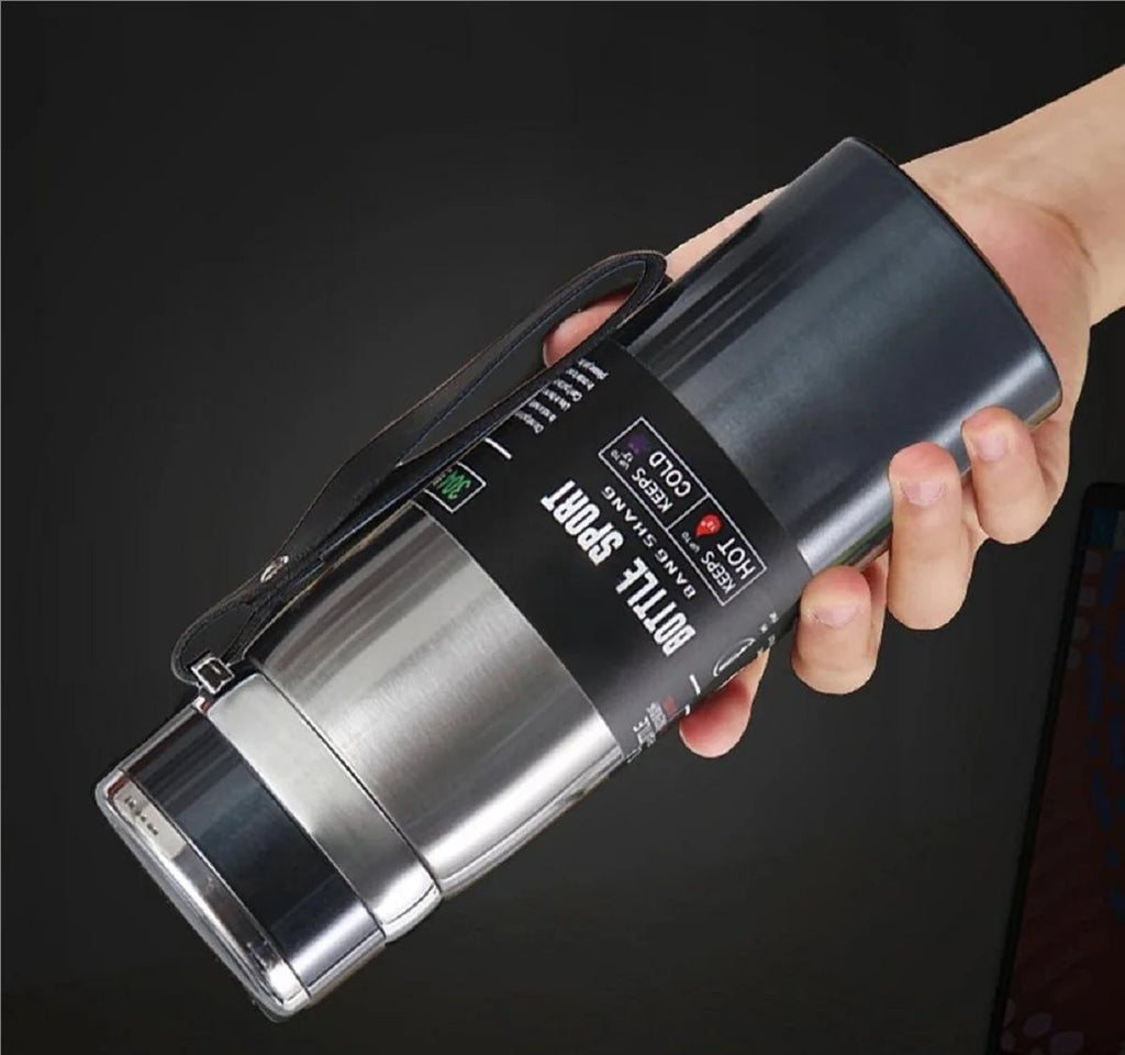 1L Thermal Water Bottle Keep Cold and Hot Water Bottle Thermos for Water Tea Coffee Vacuum Flasks Stainless Steel Thermos Bottle Quick Pick Grocers