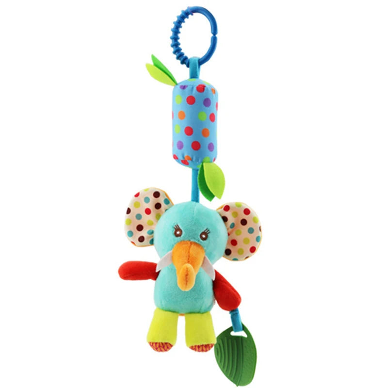 Soft Infant Crib Bed Stroller Mobile Hanging Rattle Baby Educational Toys Brain Developmental Hand Grip Cute Stuffed Animal Toys Purest Peak