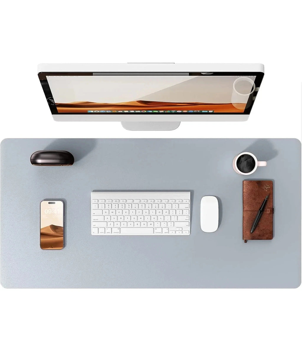 Large Mouse Pad,Office Desk Mat, Leather Desk Pad Protector, Non-Slip PU Leather Desk Blotter, Laptop Desk Pad Econic Blanks