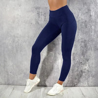 Yoga Fitness Women Leggings High Waist Tights with Pocket Gym Workout Running Stretchy Sexy Butt Liftting Casual Skinny Pants Quick Pick Grocers