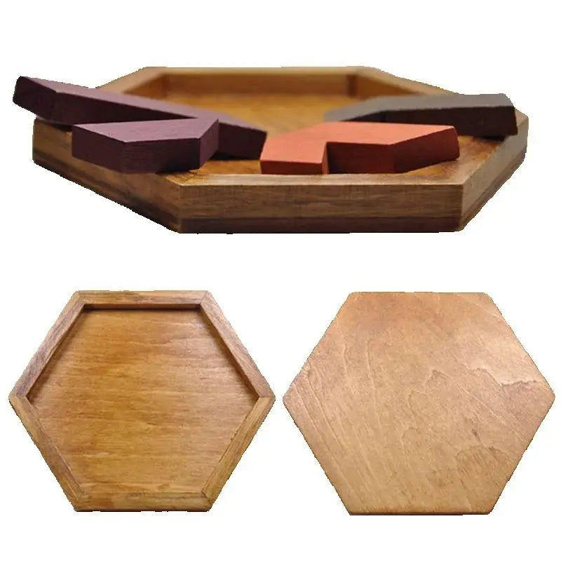 Wooden Geometric Shape Jigsaw Board Puzzles Kids Brain Teaser Non Toxic Wood Toys for Children Educational Quick Pick Grocers