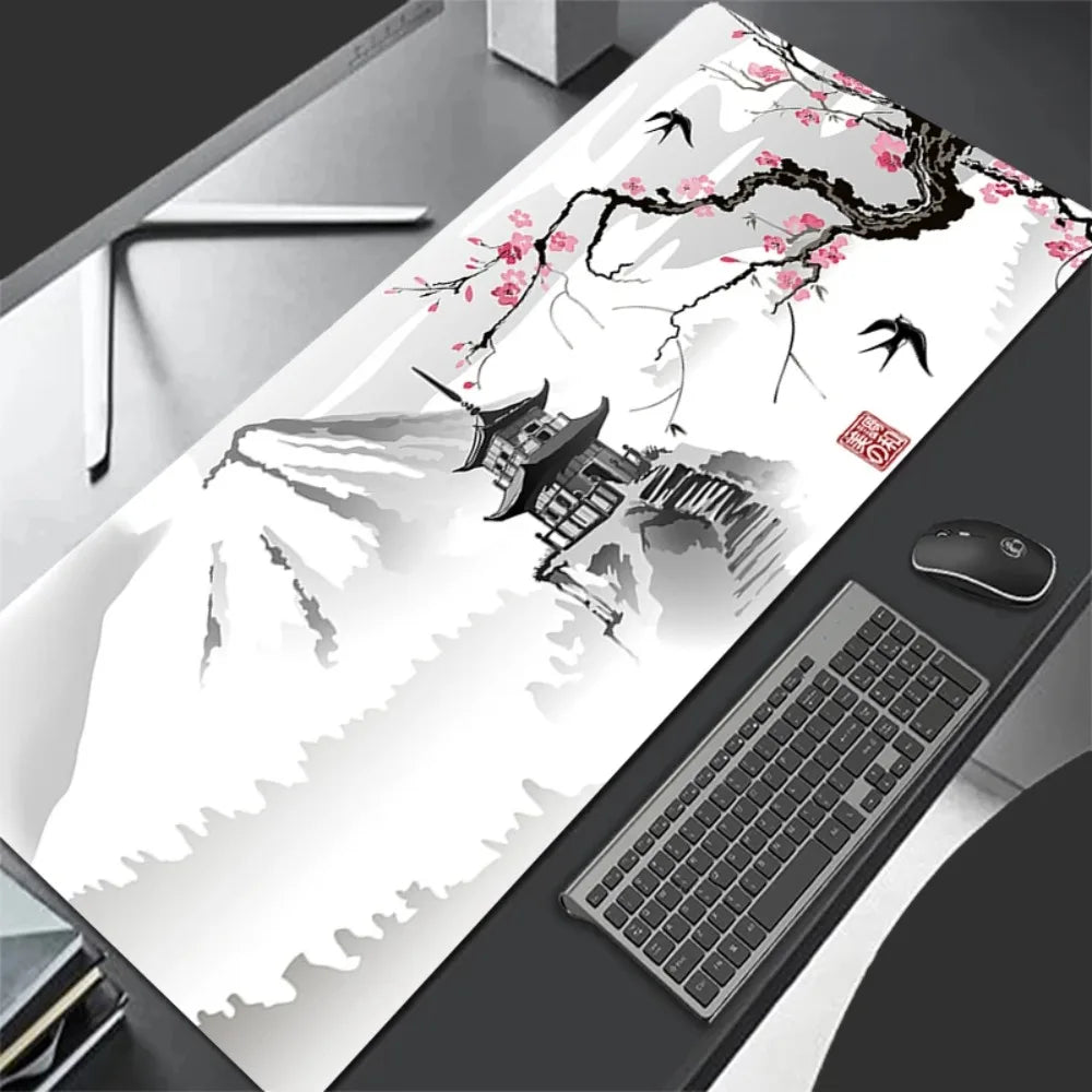 Mouse Pad Gaming Sakura Japanese Cherry Blossom XL Home New HD Mousepad XXL Keyboard Pad Non-Slip Office Carpet Laptop Mice Pad Quick Pick Grocers