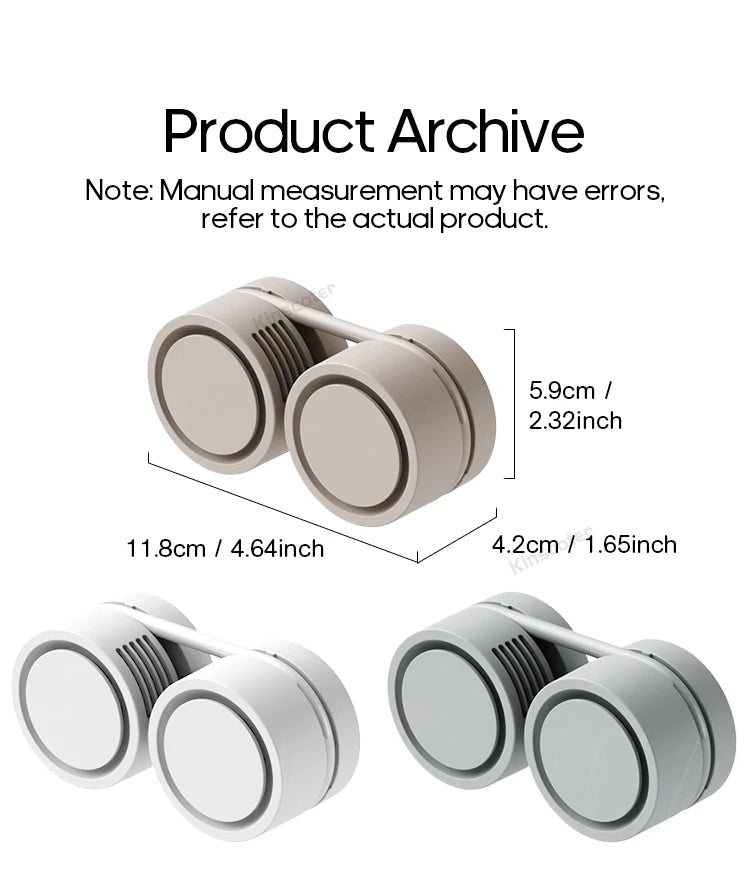 New Hanging Neck Fan Portable Cooling Fan Air Cooler USB Leafless Bladeless Neckband Mini Rechargeable Electric Fans Quick Pick Grocers