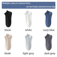 6Pairs High Quality Men Combed Cotton Socks Short Breathable Odor proof and antibacterial Business Spring Summer for Male sock Quick Pick Grocers