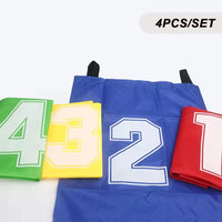 4pcs Colorful Kids Jumping Bags Foldable Lightweight Kids Field Race Bag Portable Easy To Carry Outdoor Games Outdoor Race Bags Quick Pick Grocers