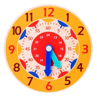 Baby Montessori Toys Wooden Clock Hour Minute Second Cognition Time Learning Teaching Aids Educational Toys For Children Purest Peak