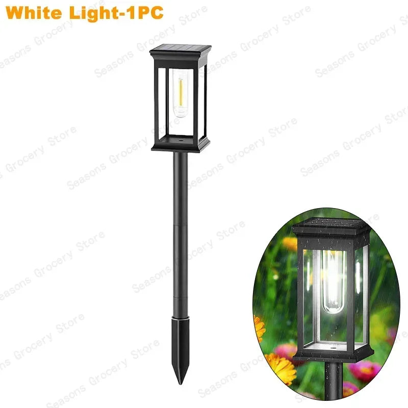 Waterproof LED Solar Lights for Garden Yard Driveway - Automatic Pathway Lighting Outdoor Landscape Lighting Auto On/Off at Dusk Quick Pick Grocers