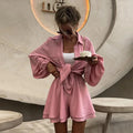 Casual Loose Short Sets For Women 2 Piece Sets Womens Outfits Spa Holiday Baggy Fashion Shorts Suits Woman Summer Quick Pick Grocers