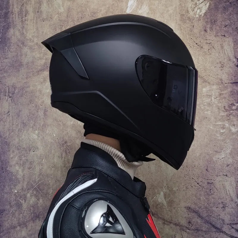 Full Face Racing Helmets Winter Warm Double Visor Motorcycle Helmet Motorbike Sports helmet LVS-701