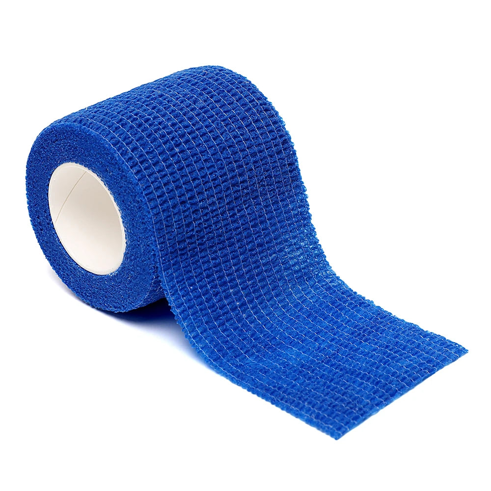 Black sports self-adhesive elastic bandage with 4.8-meter elastic knee pads, 18 colors for fingers, ankles, palms, and shoulders Quick Pick Grocers