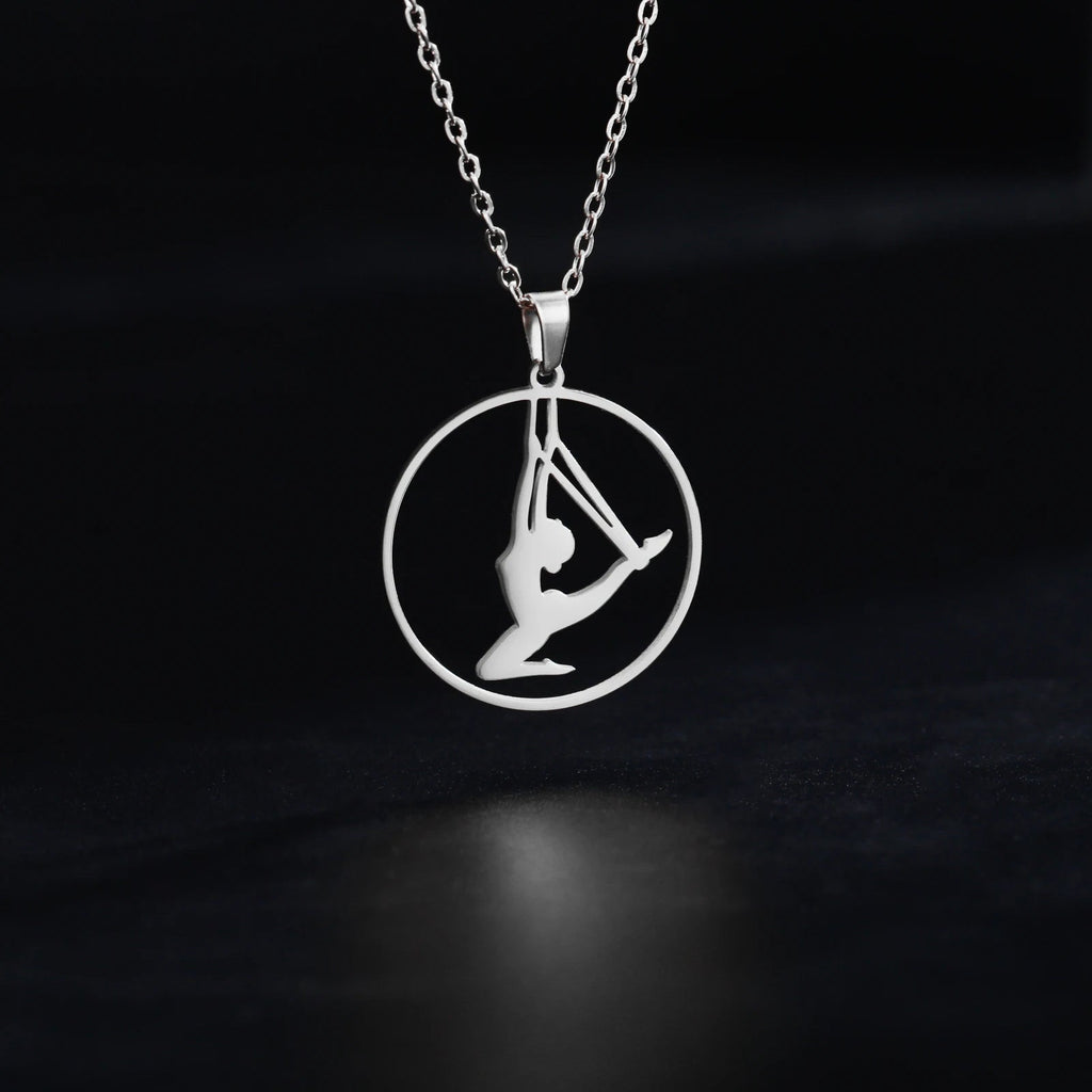 Rhythmic Gymnastics Necklace Women Trend 2025 Gymnast Stainless Steel Jewelry BFF Dancer Girl Sport Accessories Mother Day Gift Quick Pick Grocers
