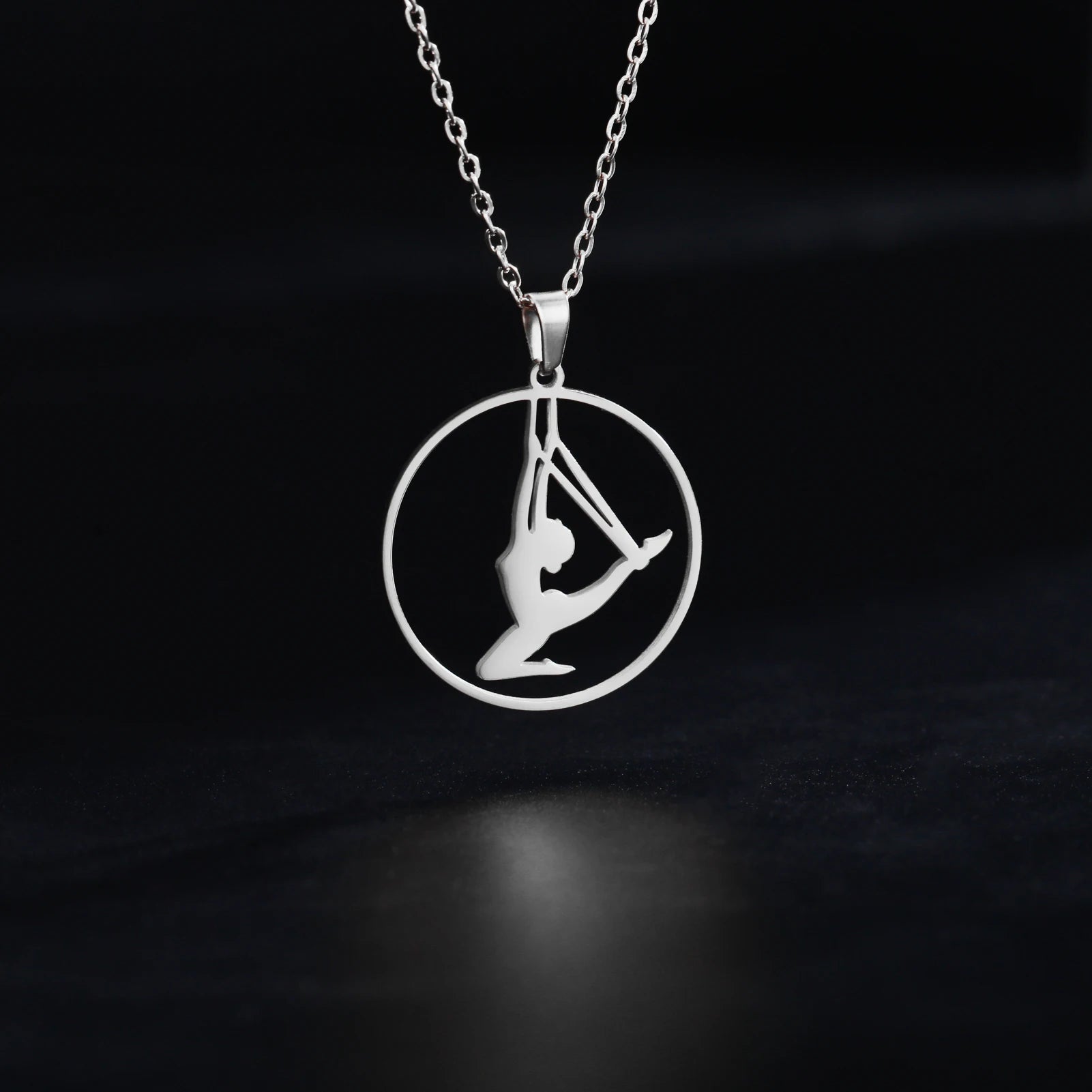 Rhythmic Gymnastics Necklace Women Trend 2025 Gymnast Stainless Steel Jewelry BFF Dancer Girl Sport Accessories Mother Day Gift Quick Pick Grocers