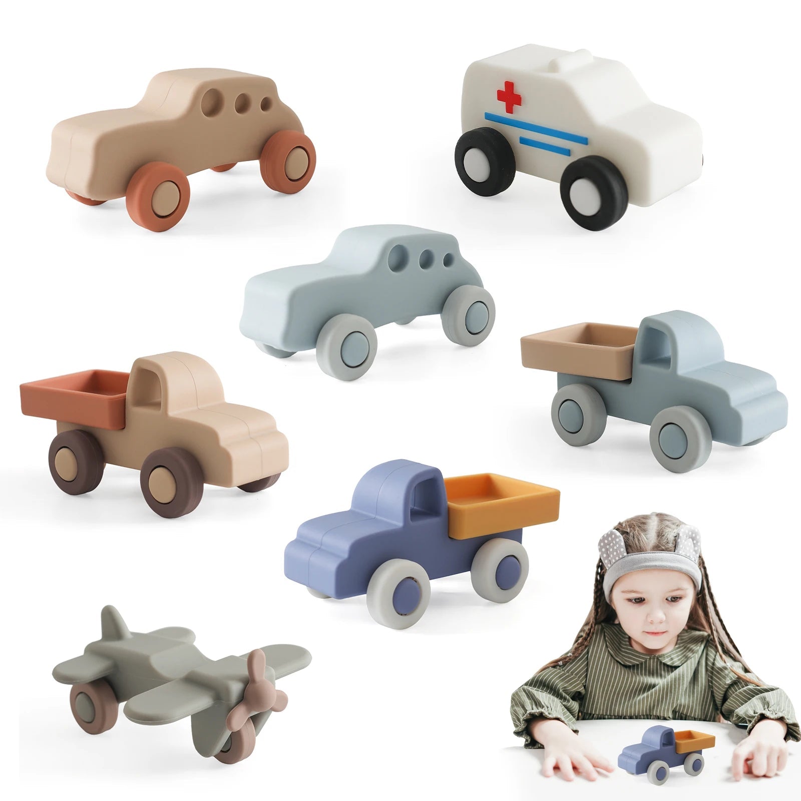 Montessori Baby Silicone Car Toys 0 12 Months Newborn Baby Things Silicone Baby Teether Toy Car  Educational Toy Silicone Blocks Purest Peak