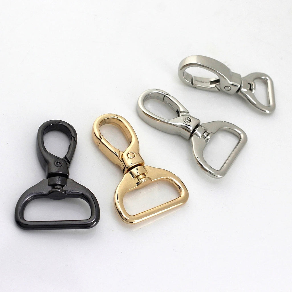 1piece Metal Carabiner Snap Hook Trigger Lobster Clasp Clip Swivel Spring Gate Leather Craft Pet Leash Bag Strap Belt Webbing Quick Pick Grocers