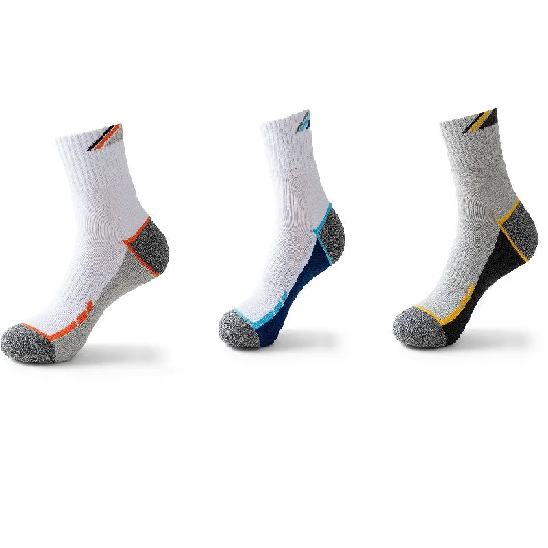 Professional Tennis Cotton Socks Towel Bottom Sports Color Matching Elite Men's Tube Business Running Basketball Socks Thickened Quick Pick Grocers