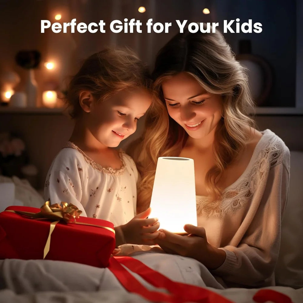 Usb Rechageable Dimmable Touch Lamp Bedroom Portable Table Bedside Night Lamp 13 RGB Colors Night Lights Baby Kids Night Light Quick Pick Grocers