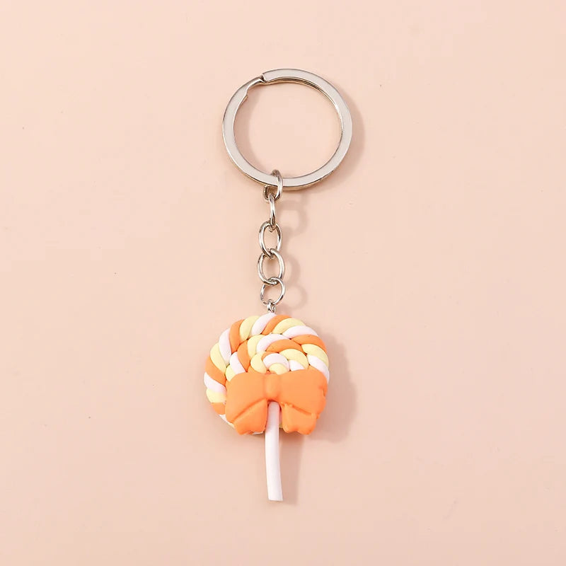 New Colorful Rainbow Keychains for Car Key Souvenir Gift for Women Men DIY Handbag Pendants Hanging Key Ring Jewelry Accessories Quick Pick Grocers