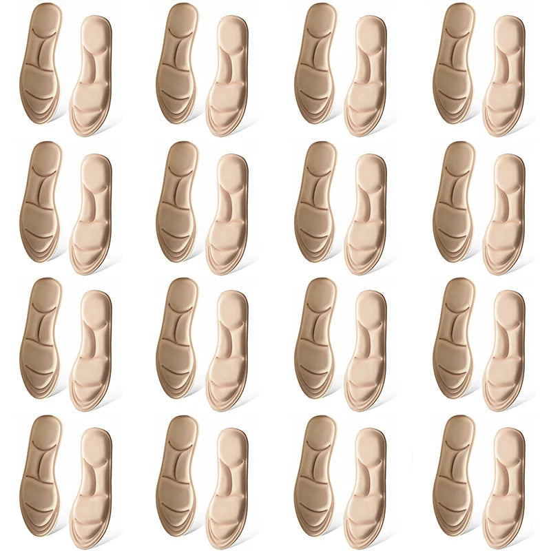 1/2/4/16Pairs 5D Massage Memory Foam Insoles For Shoes Sole Breathable Cushion Sport Running Insoles For Feet Orthopedic Insoles Quick Pick Grocers