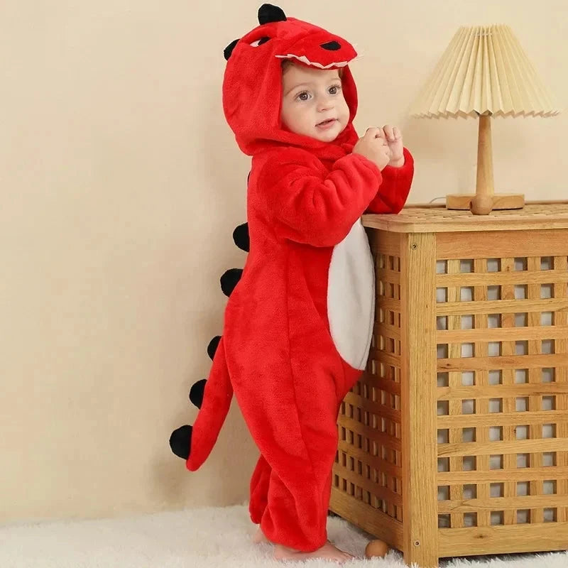 0 1 2 3 4 Years Kigurumi Pajamas for Toddler Baby Clothes Children Outfits Infant Dinosaur Unicorn Cat Robbit Cosplay Costumes Econic Blanks