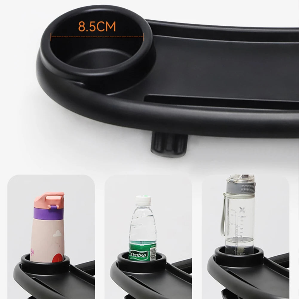 3 In 1 Stroller Cup Holder Dinner Table Tray Universal Stroller Tray Stroller Snack Catcher and Drink Holder for Toddler Infant Purest Peak