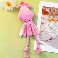 Squeaky Octopus Plush Dog Toy Indestructible Teething Chew Toy Interactive Sound Pet Stress Relief Boredom Toy for Dogs and Cats Quick Pick Grocers
