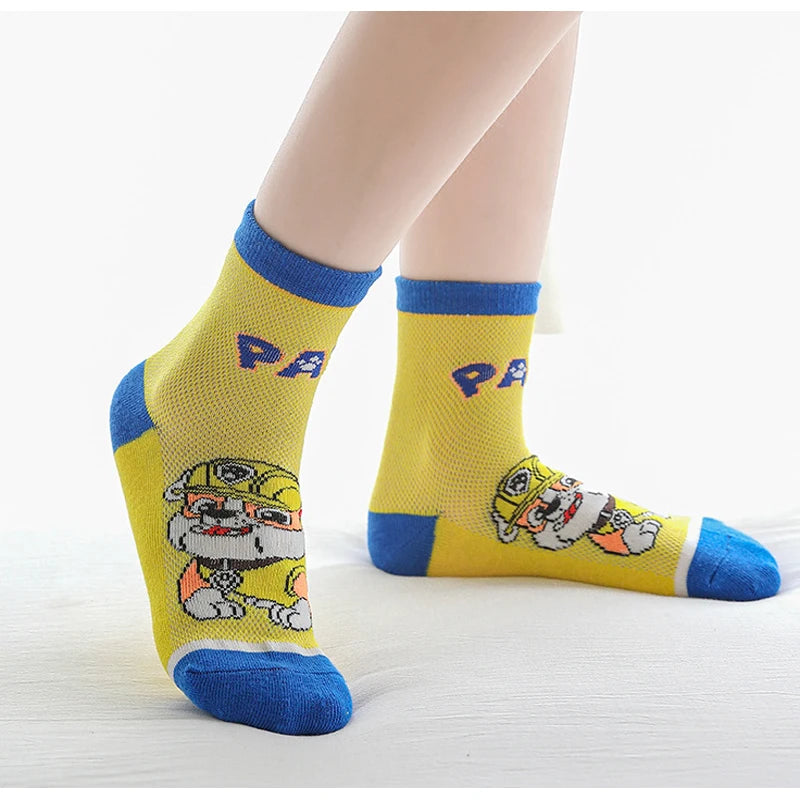 5 Pairs Paw Patrol Kids Socks Cotton Boys Cute Cartoon Socks for Children Baby Casual Socks Spring and Summer Boys Socks Quick Pick Grocers