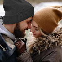 Unisex Satin Lined Beanie Hat For Women Winter Silk Lining Slouchy Warm Cuffed Skullies 2Layer Hair Cover Sleep Cap Quick Pick Grocers