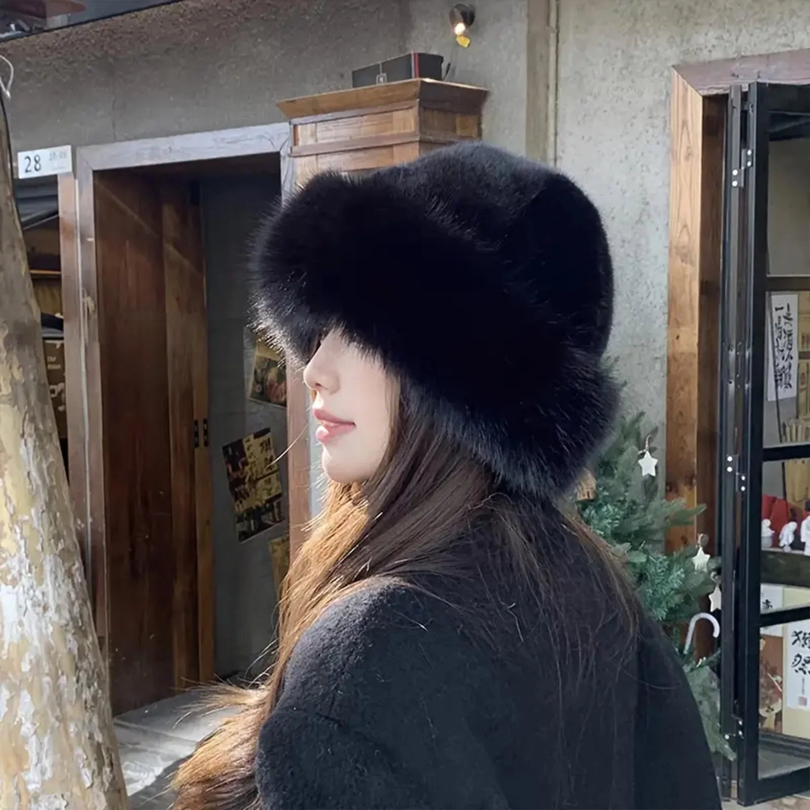 Furry Hats For Women, Autumn Winter Korean Style Warm Hats, Solid Color Flattering Mongolian Hats, Thickened Winter Outfits Purest Peak