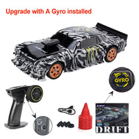 Upgraded Gyro 1/43 RC Drifting Car Racing RTR 4WD High Speed Radio Control Model 2.4G Drift Race Vehicle Mini Gifts Econic Blanks