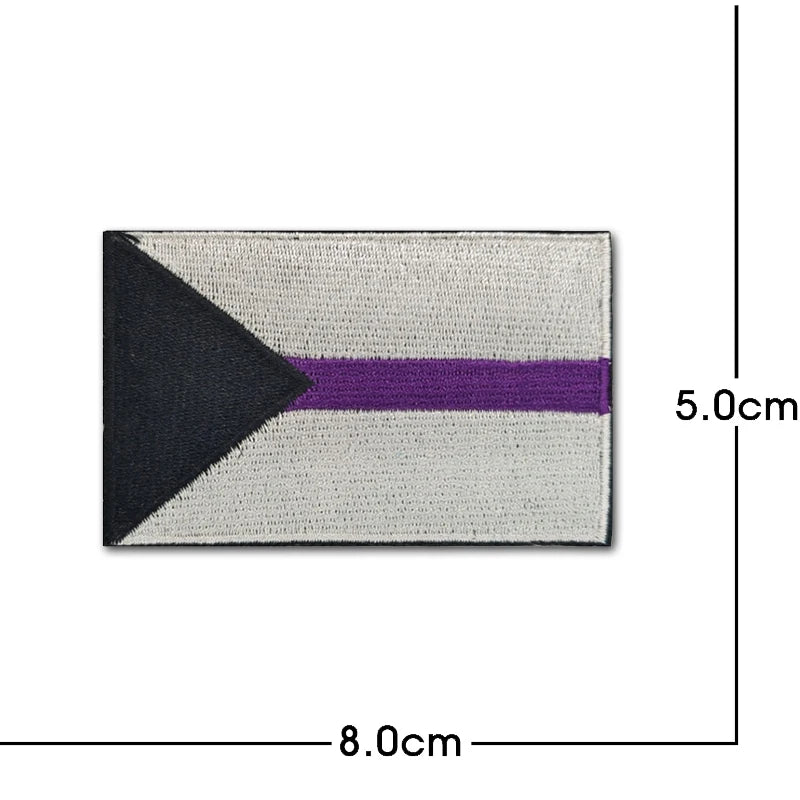 Rainbow Flag Embroidered Patch Pride Gay LGBT Tactical Applique for Clothes Hat Military Emblem with Hook and Loop Quick Pick Grocers