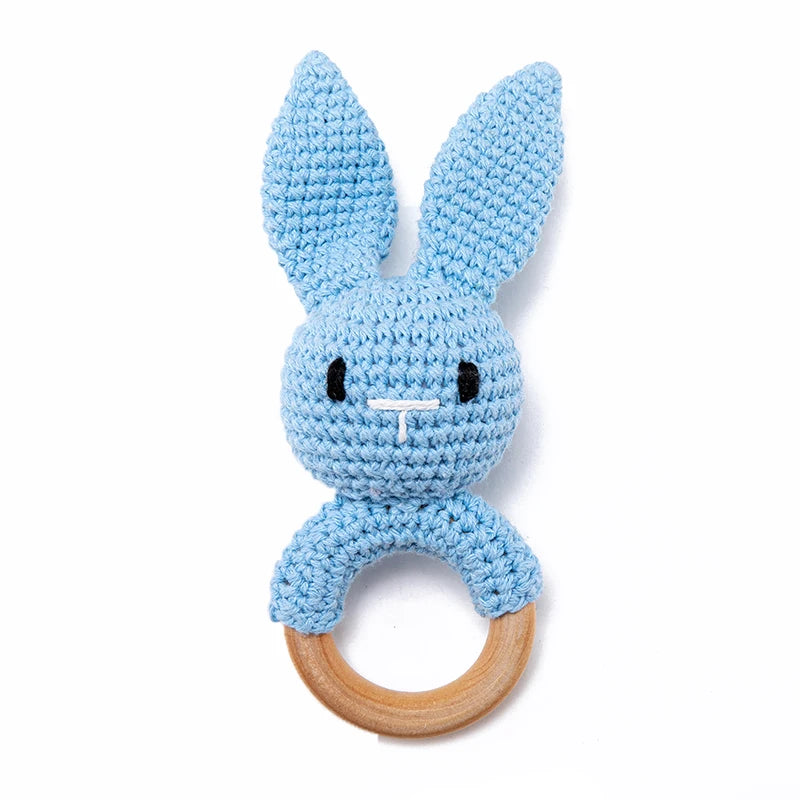 Baby Toys Crochet Animal Rattle Cartoon Music Rattle Toys for Baby Kawaii Teether Rattle Baby Toy 0 12 Months Montessori Toys Purest Peak