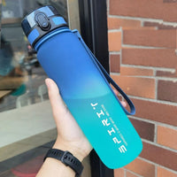 Gradient Water Bottle - 1000ml/600ml/750ml Capacity Outdoor Camping Gym Suitable Holiday Gift Birthday Quick Pick Grocers