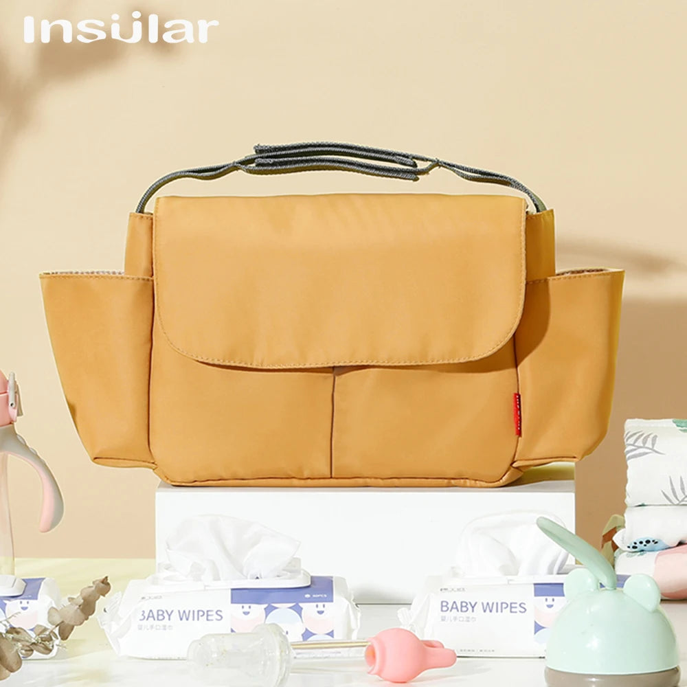 Universal Buggy Baby Pram Organizer Bottle Holder Multipurpose Baby Stroller Accessory Stroller Caddy Storage Diaper Nappy Bag Purest Peak